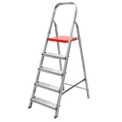 ESCALERA RESIDENCIAL ALUMINIO 5 PELDAÑOS