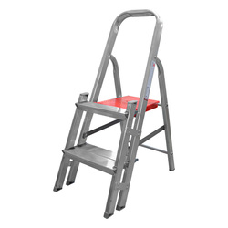 ESCALERA ALUMINIO 2 PELDAÑOS DOBLE