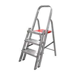 ESCALERA ALUMINIO 3 PELDAÑOS DOBLE