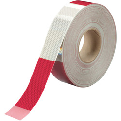 CINTA REFLECTIVA ROJO BLANCO (30CM)